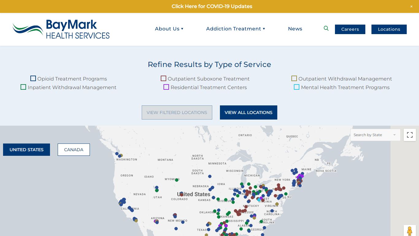 Treatment Locations - BayMark Health Services