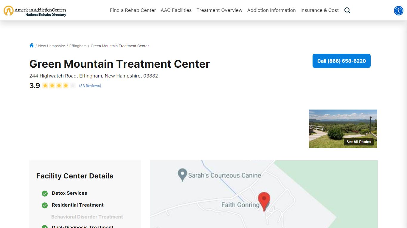 Green Mountain Treatment Center in Effingham, New Hampshire: Reviews ...