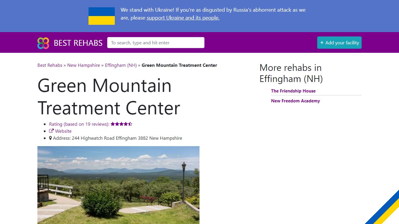 Green Mountain Treatment Center in New Hampshire Effingham (NH) - Best ...